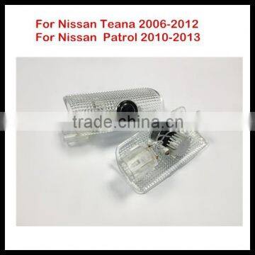 led ghost shadow car logo light for n-issan Teana Patrol