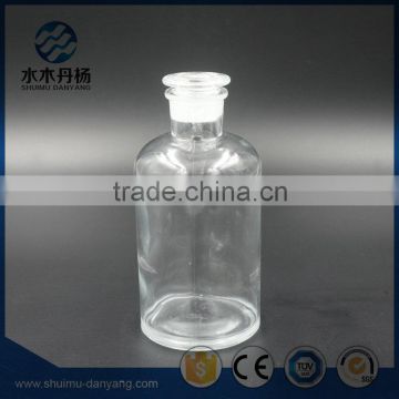 500ml clear narrow mouth glass reagent glass bottle for laboratory