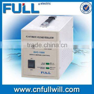 Hot sale SVC 1000VA single motor type automatic universal voltage stabilizer