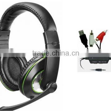 stereo amplified gaming headphone for Xbox one PS4 ps3 xbox360 PC Wii Mac