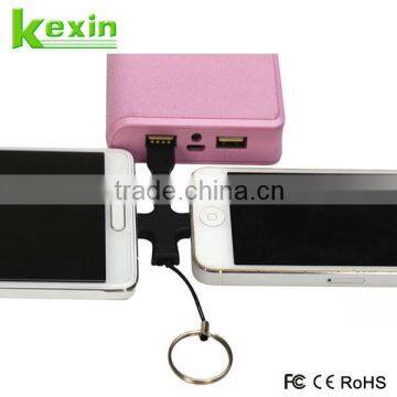 Best Selling Promotional Gift ABS Multi 2 in 1 USB Data Cable 7cm Short Keychain USB Cable Charger photo-4