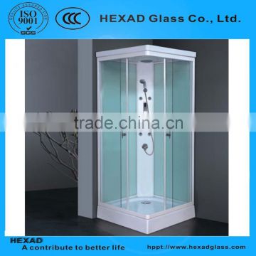 Corner Rectangle Tempered Glass Shower Box// PERSONAL CUSTOMIZE//HEXAD GLASS &HEXAD INDUSTRIES