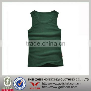 Blank Muscle Slim Fit Green Tank Top For Mens OEM Service