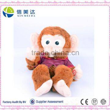 Talking and walking stuffed plush toy talking monkey