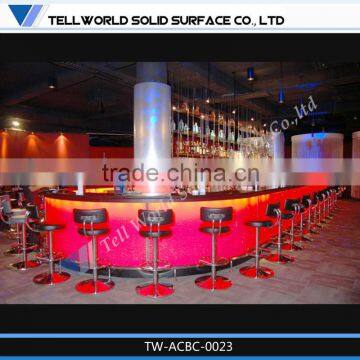 glow acrylic furniture illuminated led bar counter