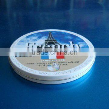 round CD tin box