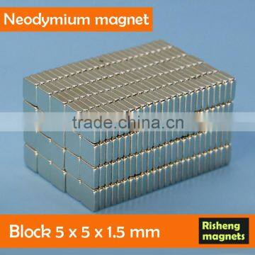 Neodymium Magnets blocks 5x5x1.5mm black epoxy coated neodymium magnets