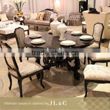 marble top stone dining table 2014 New design AT00-14 from JL&C Furniture