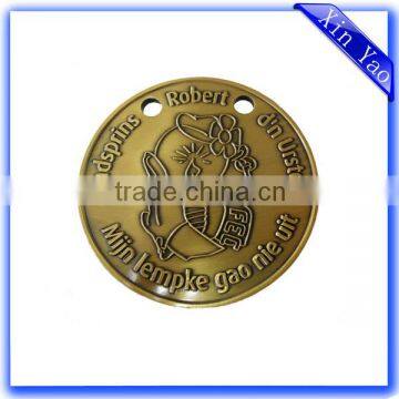 Wholesale promotion zinc alloy antique bronze medal