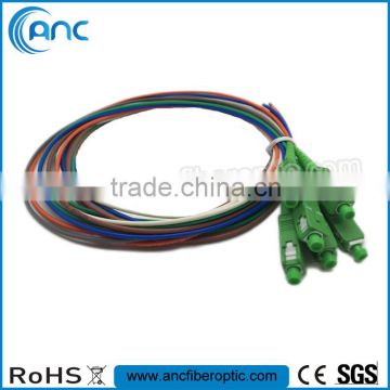 Manufacturer 12 Color LC SC E2000 ST SCA Fiber Optic Pigtail