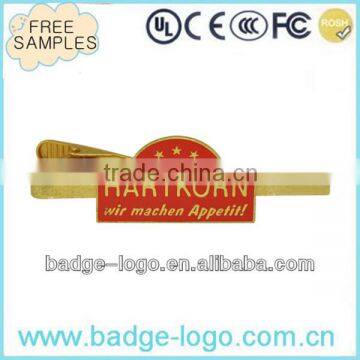 fashionable metal bolo tie clips with hard enamel