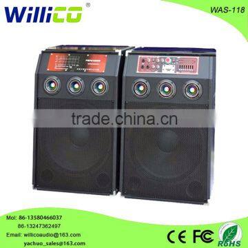 2.0 new big power wooden speaker cheap price with USB FM