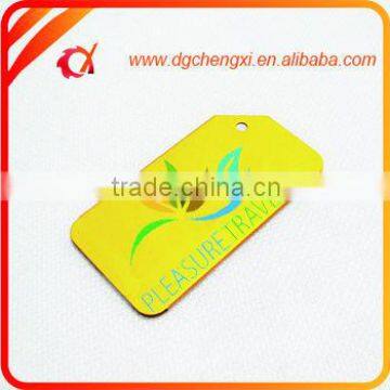 bright colored metal aluminum luggage tag/metal lugagge tag with custom color/bright color travel tag