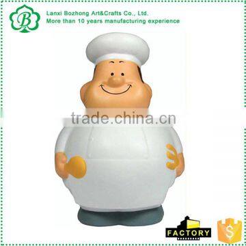 Promotional Pu Chef Bruce Stress Shape with logo printed