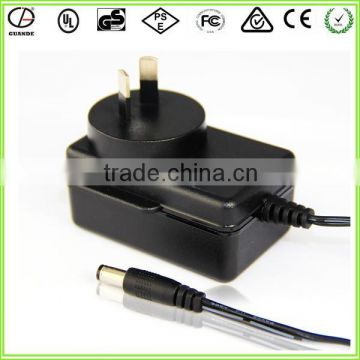 AC to DC 12V 2A 24W Power Supply Wall Charger Adapter and 2.1mm x 5.5mm DC Connector