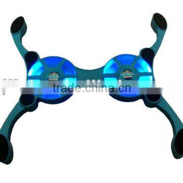 Plastic Hotest LED lihgt Octopus power amplifier cooling fan with 2 fans