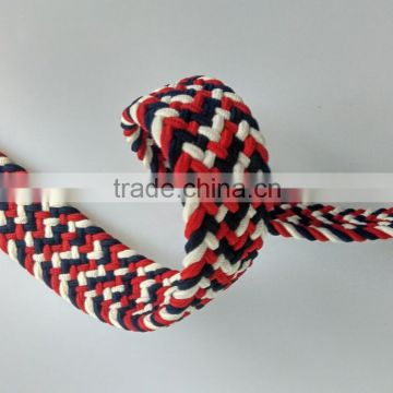 High quality wholesale decorative three in one braided jute cotton webbing