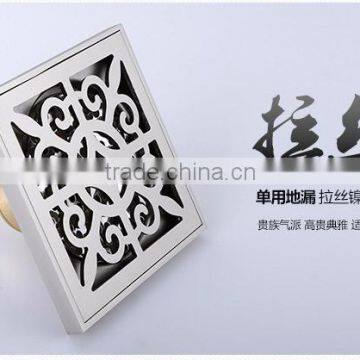 LABRAZE LE8503N Bathroom/kitchen Brass Floor Drains With Copper Wire Drawing photo-3