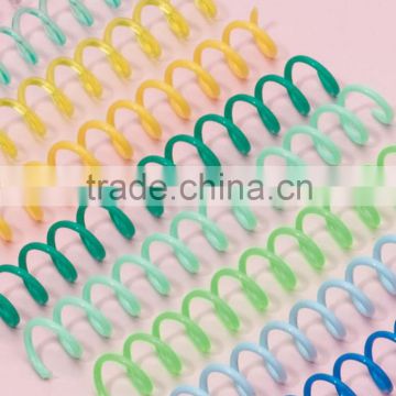 plastic single loop spiral wire,plastic spiral coil wire ring,PVC plastic spiral coil wire