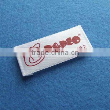 private customized satin printed sew on labels