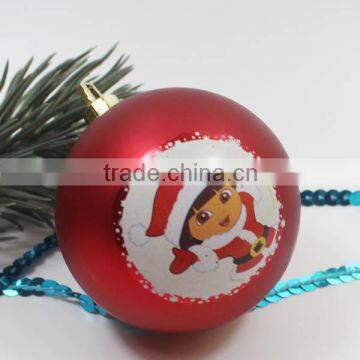 2016 Factory Hot selling plastic christmas ball