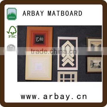 high quality acid free photo family naturism and black precut matboard decorative framing