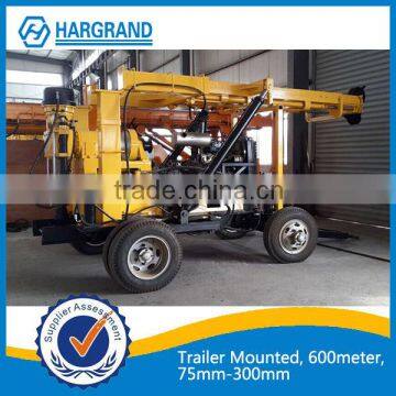 Hot Sale trailer mounted water well drilling rig