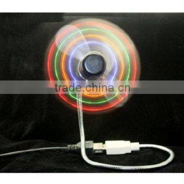 USB fan with led light