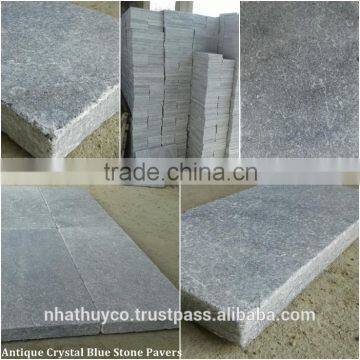Antique and Tumbled Crystal Blue Stone From VietNam