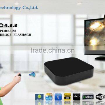 NEW Quad Core Android 4.2.2 RK3188 Mini PC smart TV BOX Player 2GB/8GB