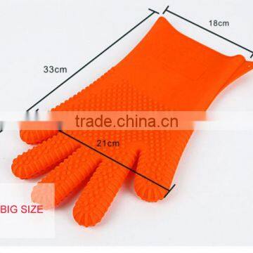 Heat New Arrival Resistant Cooking Baking BBQ Oven Pot Holder Kitchen Mitt Silicon Glove photo-2