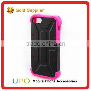 [UPO] Classical Shockproof Hybrid Combo Rose Red Silicone Back Cover Case for IPhone 5 photo-5