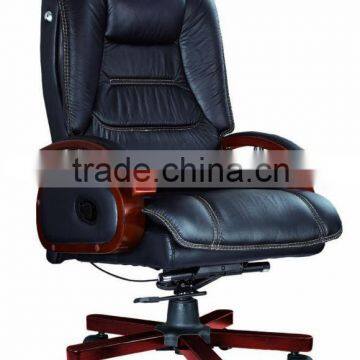 comfortable leather solid wood executive manager office chair AB-301