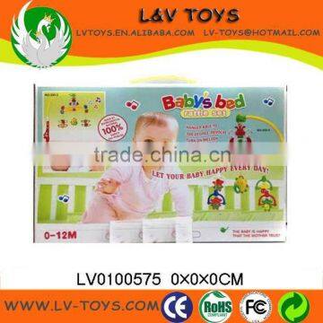 Funny ABS plastic baby bed rattle set of baby toy with music for kids with EN71 LV0100575