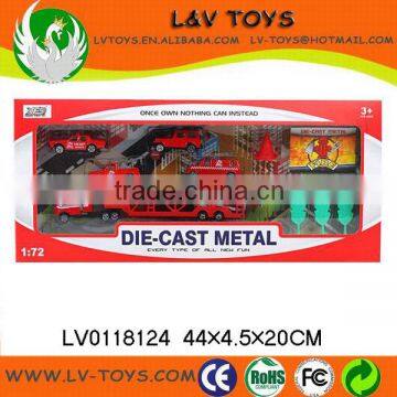 Funny Die-cast Car Toys for kids freewheel car toy Sliding Alloy Fire Set