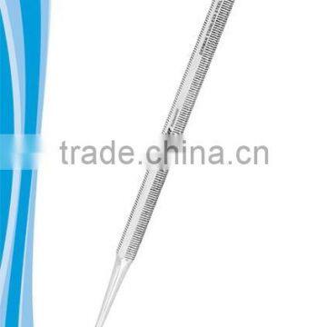 2016 High Quality Toe Nail File Single Ended Stainless Steel Size 12.5 cm