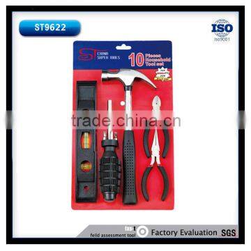 10PCS 4.5'' Diagonal Pliers And 6-in-1 Bit Holder Household Tool in Blister Card