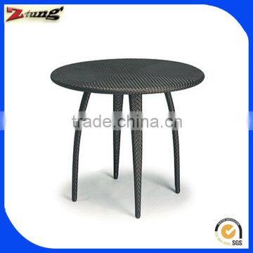 concise style aluminum rattan table for cafe ZT-1006T