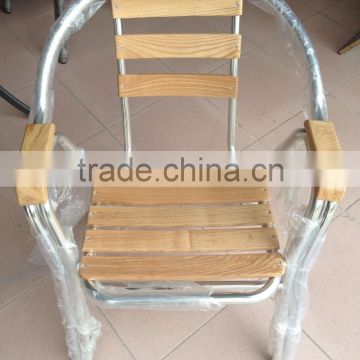 ZT-1042C good quality outdoor aluminum solid wood chair