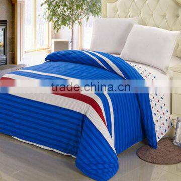 High Profit Hand Made Silk Comforter With Blue Stripe Cover