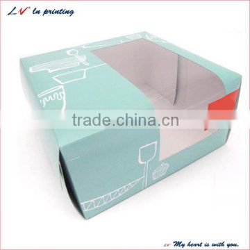 high quality cake box with window in shanghai