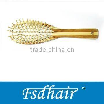 Bamboo White Cushion Hair Brush