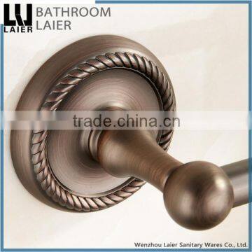 Customized Western Unique Design Zinc Alloy Antique Copper Finishing Bathroom Accessories Wall Mounted Single Towel Bar photo-4