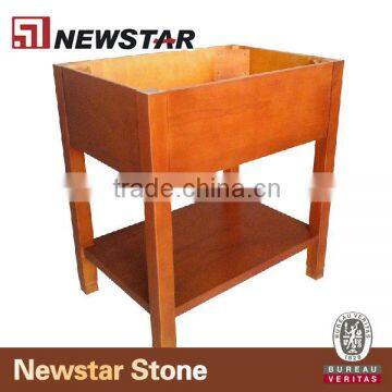 Manufacture custom solid wood cheap bathroom vanities