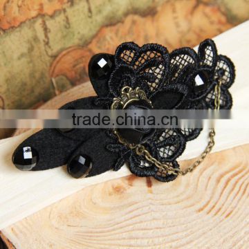 MYLOVE black vampire lace hair clip girls handmade hair jewelry