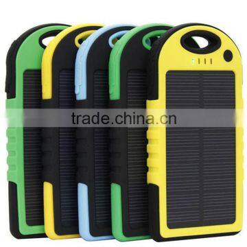 Mobile Solar Charger 5000mAh Li-polymer Battery