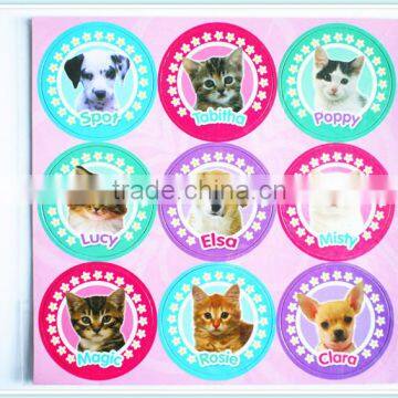 custom cute animal paper magnetic puzzle set