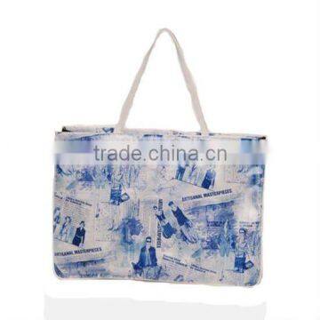 Zhejiang bags factory new fashion style ladies' canvas handbags