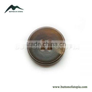 Brown Horn Buttons 4 Holes Round Men's Suit Buttons
