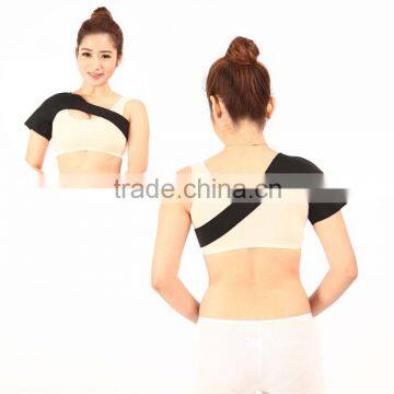 waterproof neoprene shoulder support adjustable shoulder brace with tourmaline heating pad